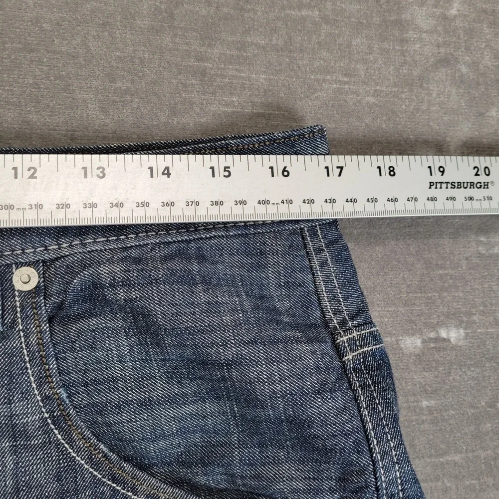 Vintage Levis 569 Jeans Men 35x32 Blue Loose Baggy Denim Flap Pockets Y2K Skater